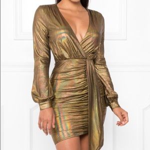 Gold dress